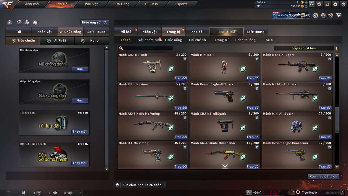 shop acc cf uy tin gia re